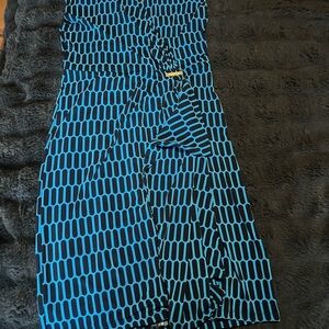 MICHAEL Michael Kors Blue and Black Sheath Dress M